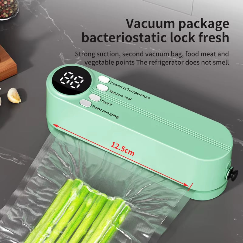 Charging Mini Wireless Fully Automatic Vacuum Sealing Machine Household Small Portable Food Packaging Plastic Sealing Machine
