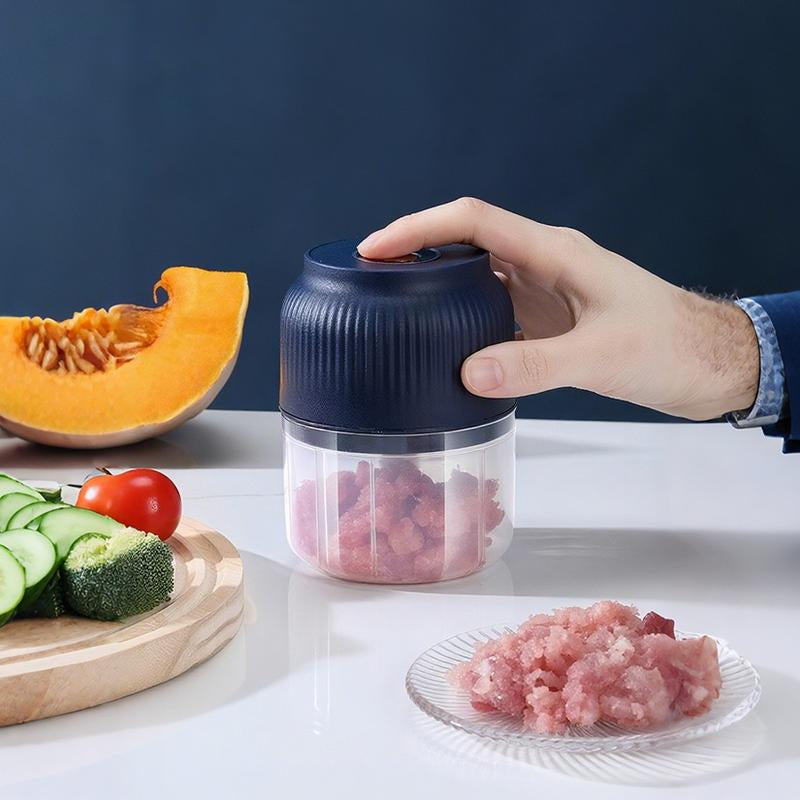 Revolutionize Your Cooking with the Electric Garlic Chopper - Compact, USB Rechargeable Mini Food Processor for Effortless Chopping of Garlic, Onions, Vegetables, and More!